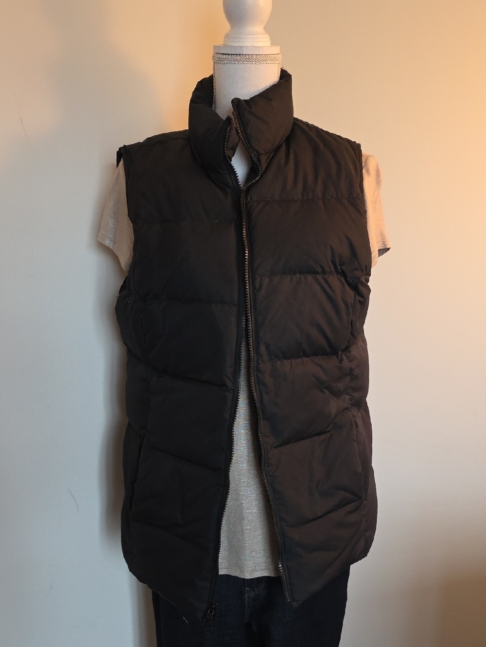 GAP Black Quilted Puffer Vest for Men